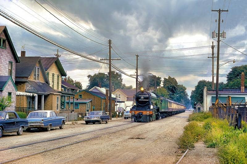 Flying Scotsman travelling through Erie, Pennsylvania, in 1971 (Photo by Pete Gores)