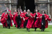 Jubilant Glasgow University graduates - but are too many young people going to university (Picture: John Devlin)