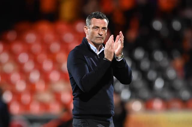Hibs boss Jack Ross guided his team to a 3-1 win over Dundee United at Tannadice.