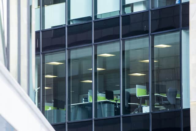 Empty offices in Edinburgh. Picture: Lisa Ferguson