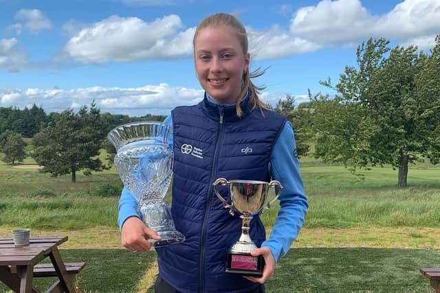 Troon teenager Freya Russell enjoyed a hugely-successful 2022 campaign, which included winning the Stephen Gallacher Foundation Vase at Castle Park. Picture: SGF