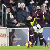 Hearts' Garang Kuol made his debut on Friday night against St Mirren.