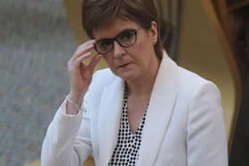 Nicola Sturgeon at Holyrood.