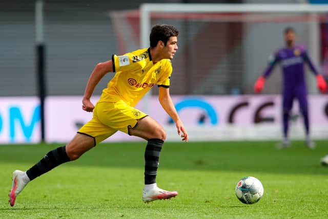 Dortmund's US midfielder Gio Reyna made his first Bundesliga start against RB Leipzig.
