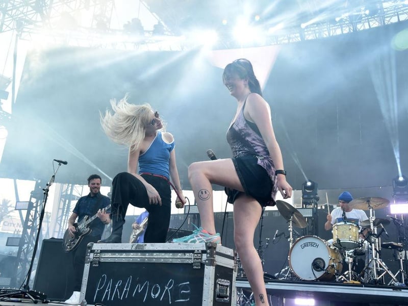 As per standard at Paramore shows, Hayley invited a fan on stage to duet their biggest hit of all time, Misery Business, as the set drew to a close.