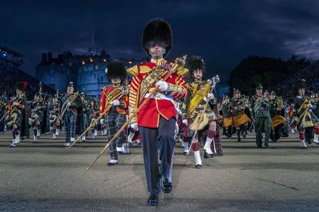 The Massed Pipes and Drums perform during last year’s Royal Edinburgh Military Tattoo. Picture: Jane Barlow/PA Wire