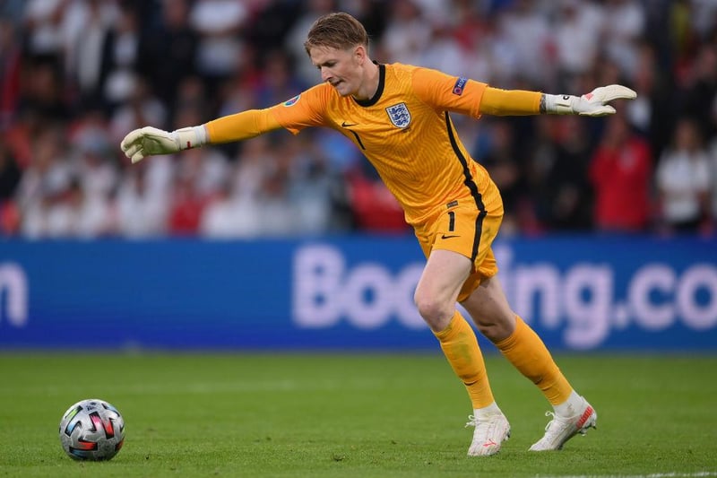 The Everton stopper has only conceded one goal in the tournament so far, and was one of the heroes of the hour in the last 16 win over Germany in particular. With one game to go he is already guaranteed the golden glove award. 

(Photo by Laurence Griffiths/Getty Images)