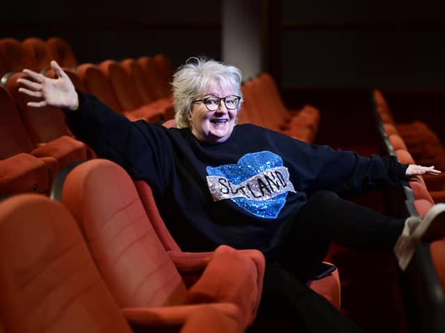 Janey Godley visited the Glasgow Film Theatre ahead of the world premiere of a new fly-on-the-wall documentary on the comic in March. Picture: John Devlin