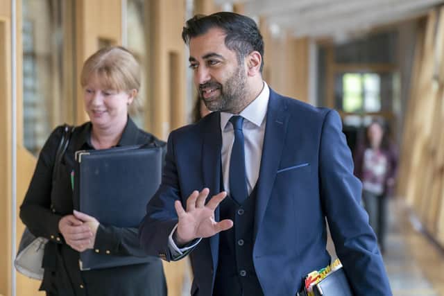 Humza Yousaf and deputy first minister Shona Robison at Holyrood. Picture: Jane Barlow/PA