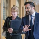 Humza Yousaf and deputy first minister Shona Robison at Holyrood. Picture: Jane Barlow/PA