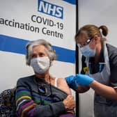 Covid booster vaccines significantly reduce the chance of becoming infected (Picture: Victoria Jones/pool/ Getty Images)