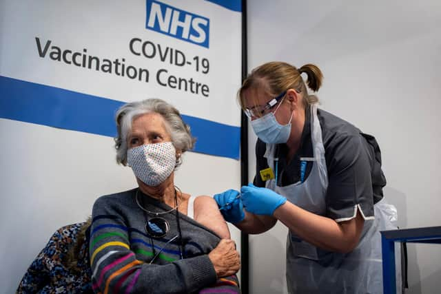 Covid booster vaccines significantly reduce the chance of becoming infected (Picture: Victoria Jones/pool/ Getty Images)