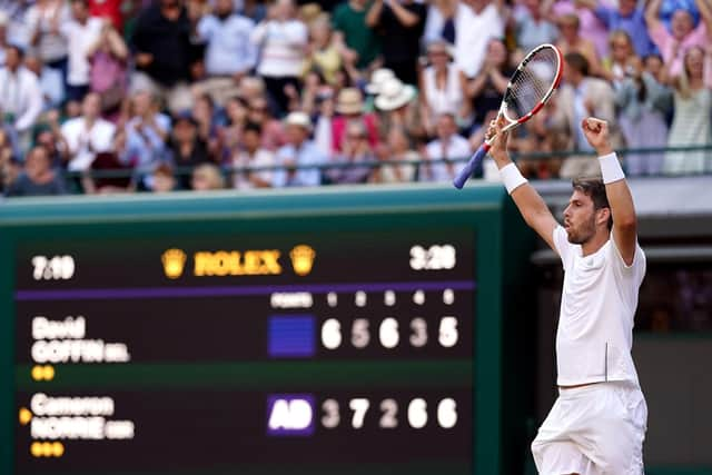 Cameron Norrie has impressed his coach with how he's coped with the pressure of being the last Brit standing