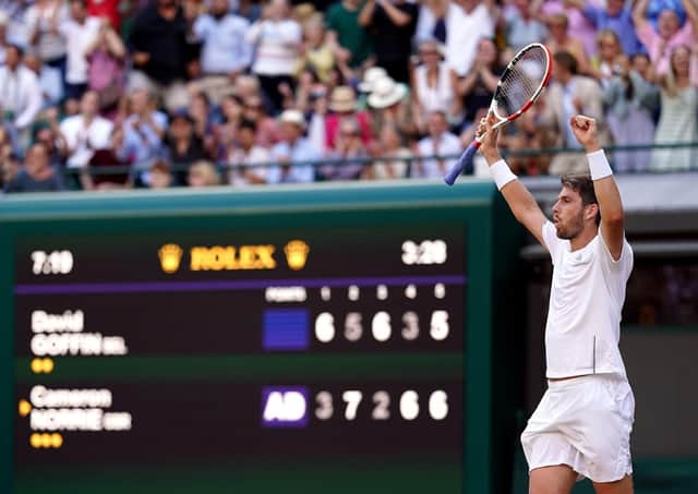 Cameron Norrie has impressed his coach with how he's coped with the pressure of being the last Brit standing