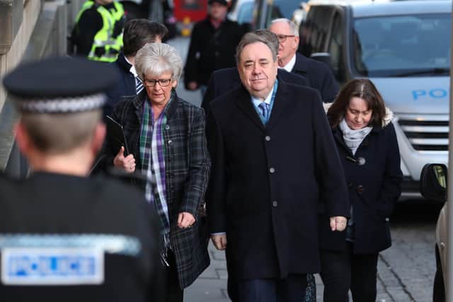 Alex Salmond arrives at the High Court in Edinburgh last year. Picture: Andrew Milligan/PA Wire