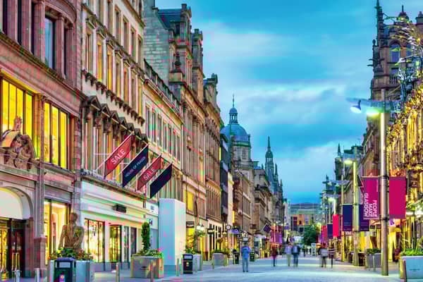 Prime retail locations such as Buchanan Street in Glasgow, above, are experiencing rental growth with low vacancy rates, according to the latest Lismore review.