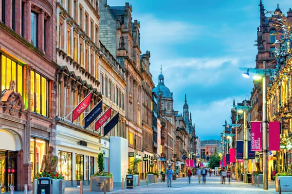 Prime retail locations such as Buchanan Street in Glasgow, above, are experiencing rental growth with low vacancy rates, according to the latest Lismore review.