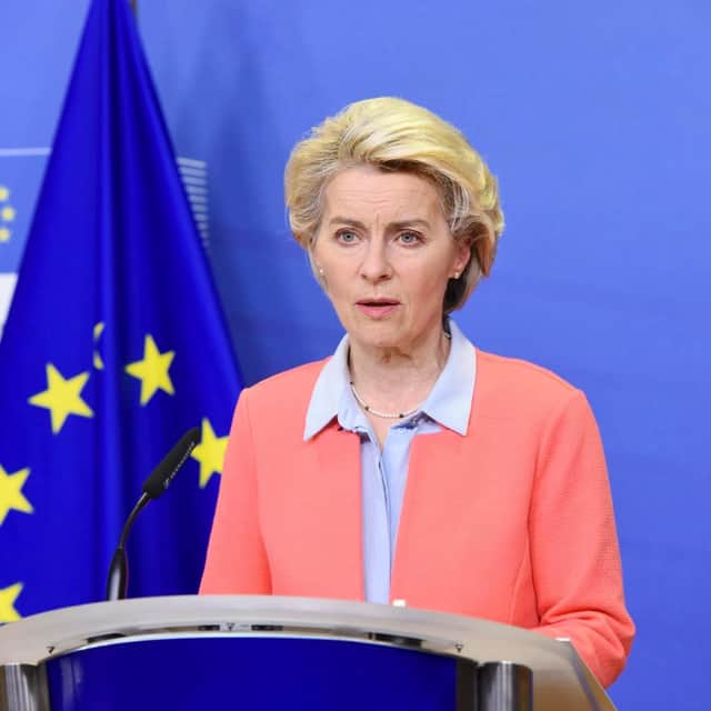 Ursula von der Leyen has joined with world leaders, including the UK to ban certain Russian banks from Swift.