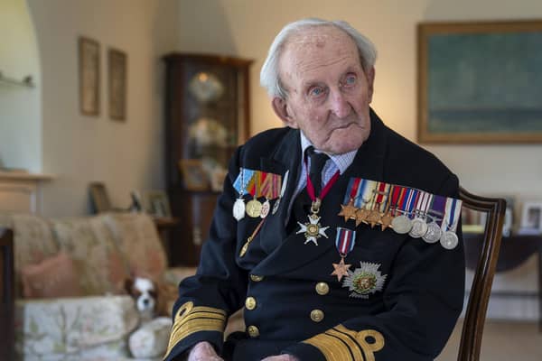 Vice Admiral Sir Tom Baird, 100, the former head of Scotland's Navy: Jane Barlow/PA Wire