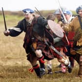 A re-enactment of a Highland charge for a short film about the battle of Culloden (Picture: Phil Wilkinson)