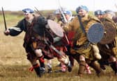A re-enactment of a Highland charge for a short film about the battle of Culloden (Picture: Phil Wilkinson)
