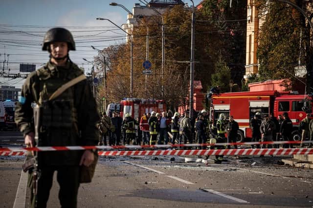 The explosions, which came shortly after 8am local time, were the largest such attacks in the capital in months.