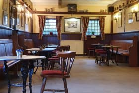 Unchanged classic pub interior of The Flotterstone Inn