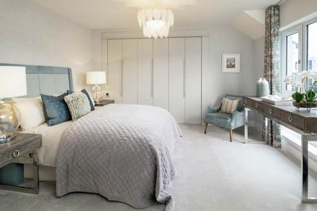 A light and airy bedroom in the Garvie