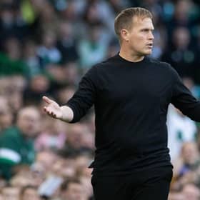 Motherwell Manager Steven Hammell during a cinch Premiership match between Celtic and Motherwell at Celtic Park, on October 01, 2022, in Glasgow, Scotland. (Photo by Craig Williamson / SNS Group)