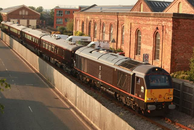 The Royal Train at its Wolverton Works home in Milton Keynes. Picture: Phil Marsh