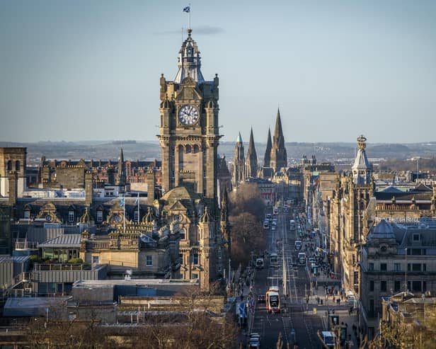 A view of right along Princes Street Picture: Jane Barlow