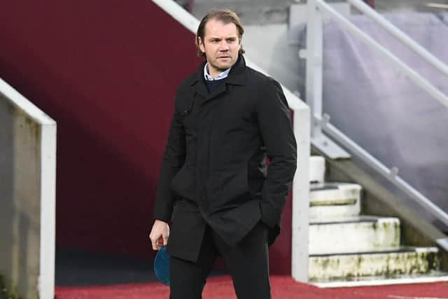 Robbie Neilson takes Hearts to Queen of the South tonight. Picture: SNS