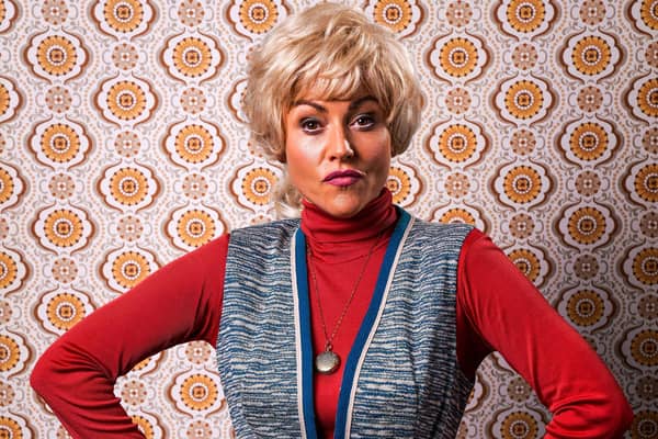 Jaime Winstone playing a young Peggy Mitchell in a special flashback episode of EastEnders