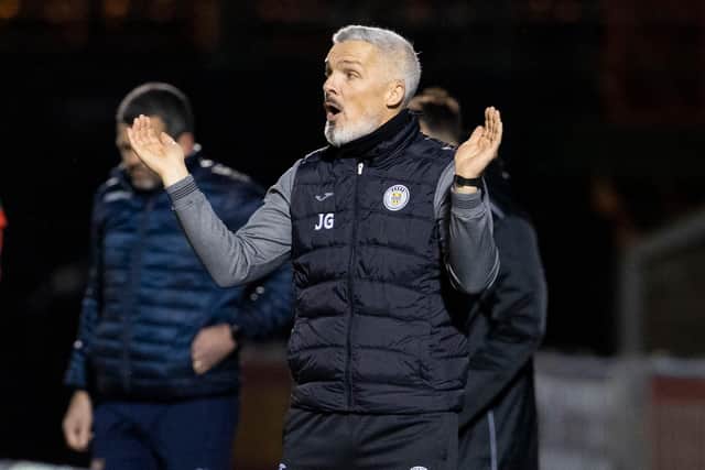 St Mirren manager Jim Goodwin.
