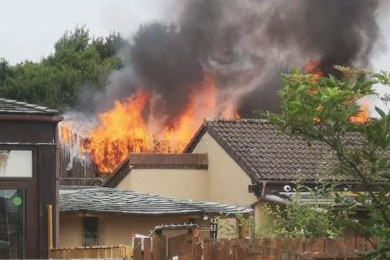 The fire was reported earlier this afternoon. Picture: Fife Jammer Locations