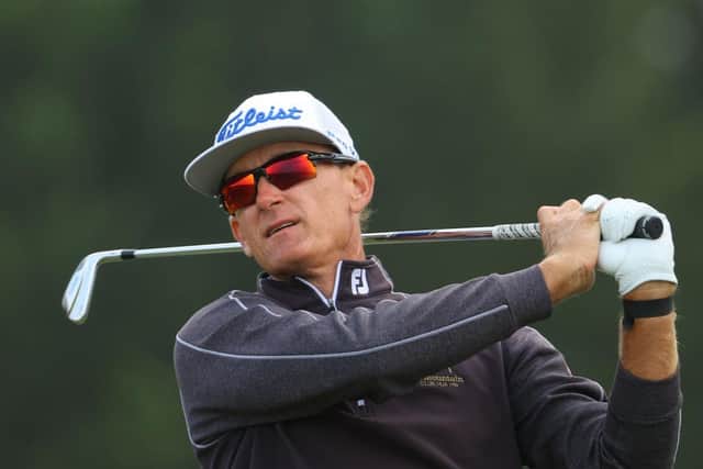 Berry Henson tees off on the 16th hole in the first round of the Hero Open at Fairmont St Andrews. Picture: Andrew Redington/Getty Images.