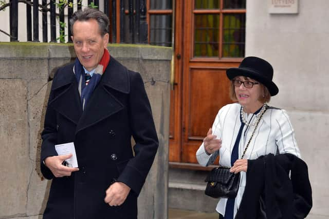 Richard E Grant and his late wife Joan Washington