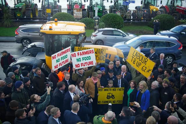 Politicians who impose top-down green policies risk sparking a backlash like the protests by farmers in Wales, who have won support from Rishi Sunak (Picture: Peter Byrne/PA)