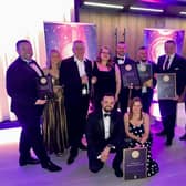 The Crerar Hotels team celebrate their awards.