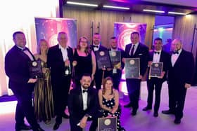 The Crerar Hotels team celebrate their awards.