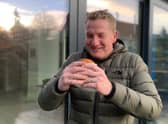Chris Wilson ‘super sizes’ on a burger