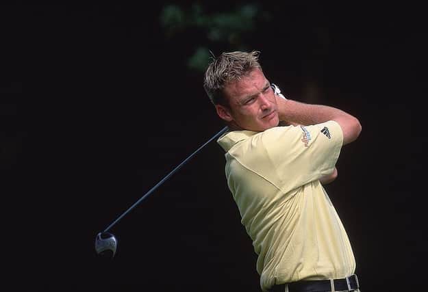 Lorne Kellyin action during the 2001 Charles Church European Challenge Tour Championship at Bowood Golf & Country Club in Wiltshire. Picture: Stephen Munday /Allsport.