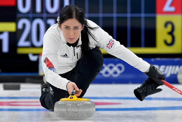 Eve Muirhead of Team Great Britain competes at the Beijing 2022 Winter Olympic Games. Picture: Justin Setterfield/Getty Images