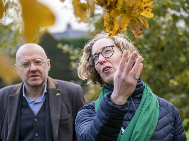 Scottish Green Party leaders Patrick Harvie and Lorna Slater. Photo: Jane Barlow/PA Wire