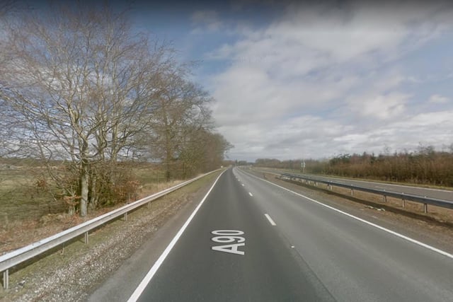 The number of serious or fatal accidents on the A90 (Edinburgh to Fraserburgh via Dundee and Aberdeen) between 2017 and summer 2019 was 59, making it Scotland's third most dangerous road.