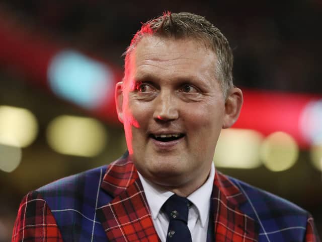 The late Scotland rugby star and charity fundraiser Doddie Weir. The 1988 Scotland Schools' team, who played in New Zealand alongside Doddie Weir, completed a 88km challenge in memory of their former teammate. Issue date: Monday March 27, 2023.