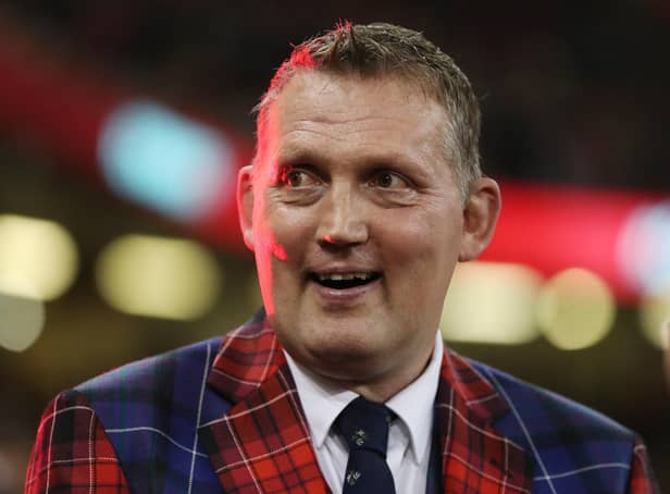 The late Scotland rugby star and charity fundraiser Doddie Weir. The 1988 Scotland Schools' team, who played in New Zealand alongside Doddie Weir, completed a 88km challenge in memory of their former teammate. Issue date: Monday March 27, 2023.