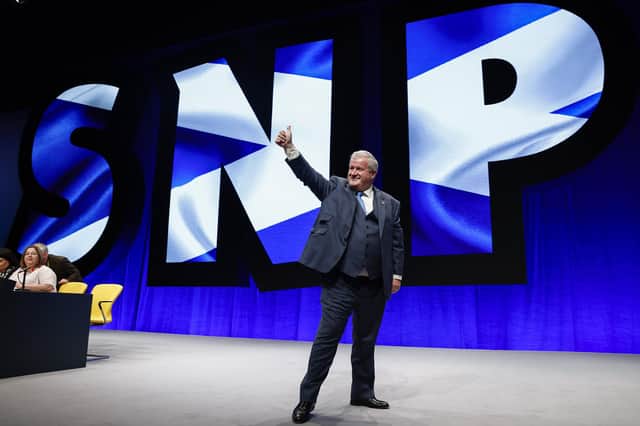 Ian Blackford MP at the SNP conference in Aberdeen in October last year. The former leader of the SNP at Westminster has announced he won't stand as a candidate at the next election.  (Photo by Jeff J Mitchell/Getty Images)