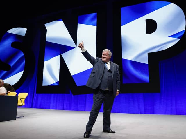 Ian Blackford MP at the SNP conference in Aberdeen in October last year. The former leader of the SNP at Westminster has announced he won't stand as a candidate at the next election.  (Photo by Jeff J Mitchell/Getty Images)