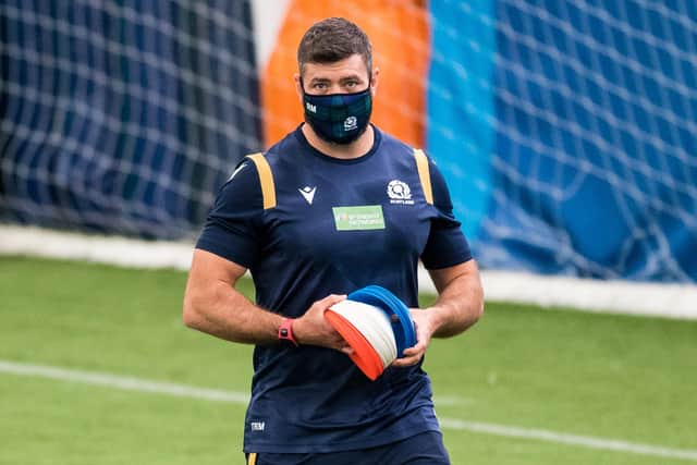 Assistant head coach Ross Miller during a Scotland Women's rugby training session (Photo by Ross Parker / SNS Group)